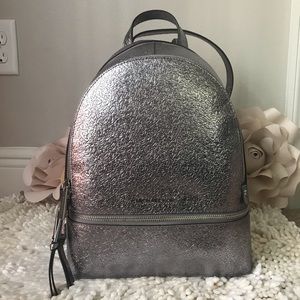 Michael kors Rhea Metallic Medium leather Backpack